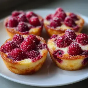 Tartelettes sans pâte aux framboises