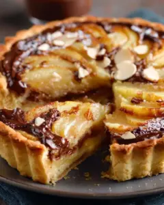 Tarte Poire Chocolat Amande Facile et Gourmande