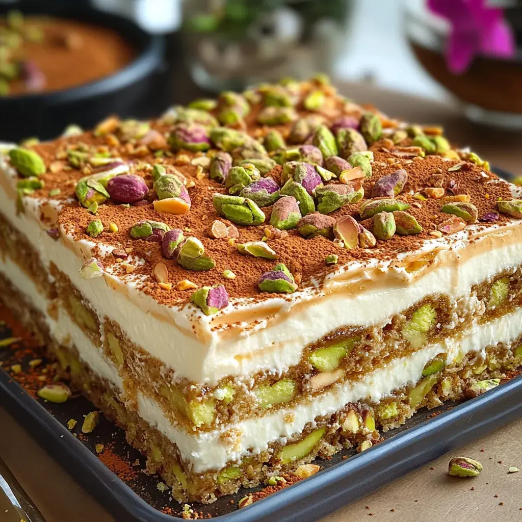 Tiramisu Pistache & Cassonade Caramélisée
