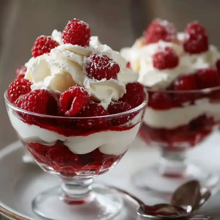 Verrines Framboise, Mascarpone & Éclats de Meringue